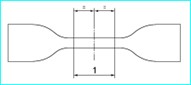 Type 2 tensile test piece